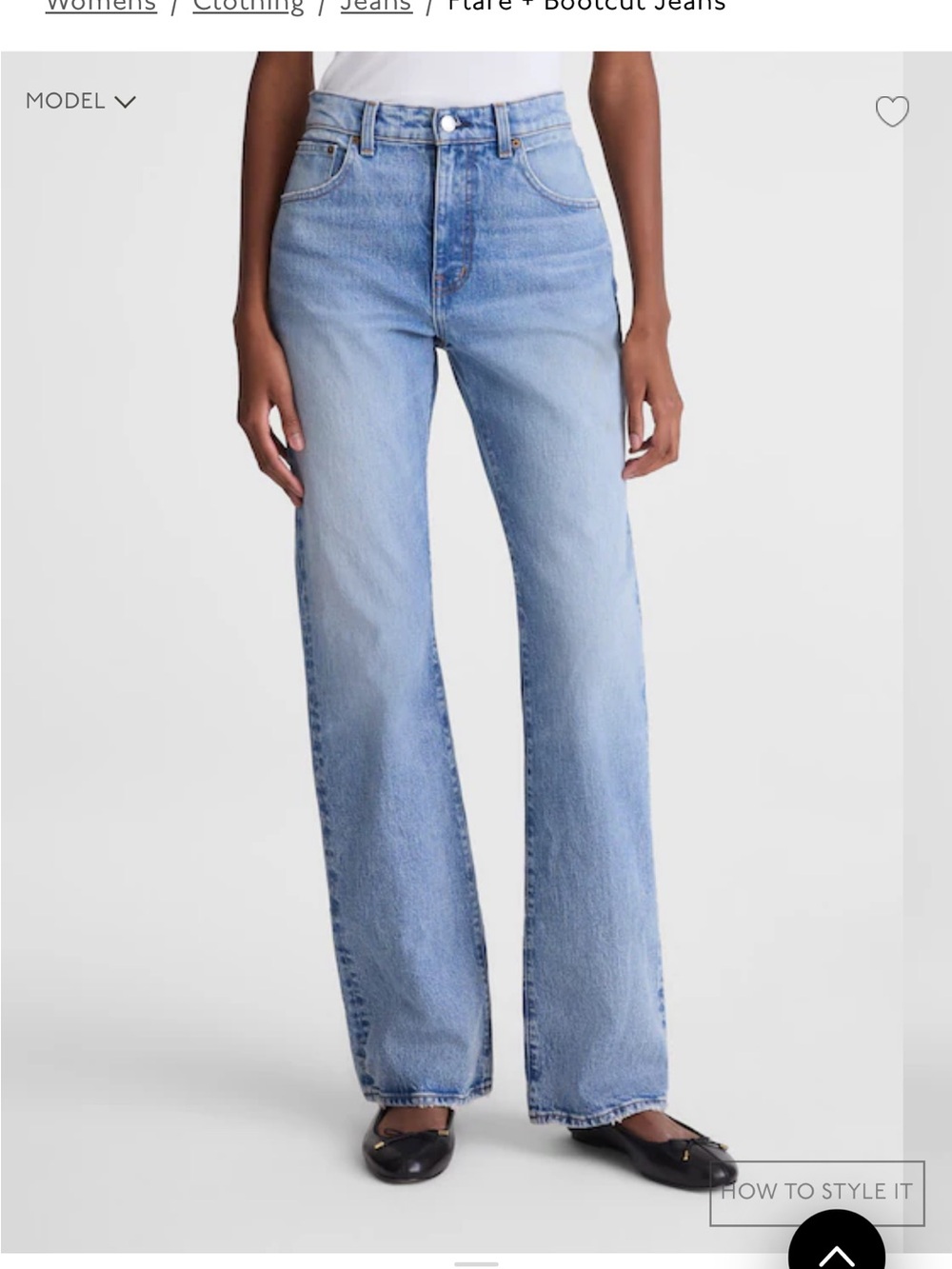 Madewell Women's Light Wash Blue Bootcut Jeans